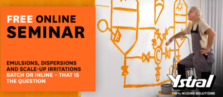 Online seminar Emulsions, dispersions and scale-up irritations