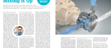 Article preview "The Small Molecule Manufacturer: Mixing It Up"