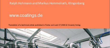 Article preview "Farbe und Lack: Innovation with all aspects"